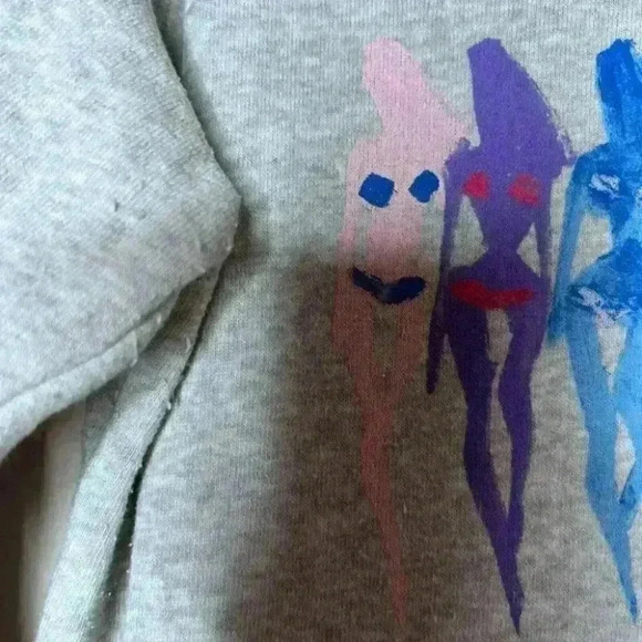 Alternative Earth Pullover Sweatshirt Womens Large Grey Stand Up Breast Cancer - Picture 6 of 9